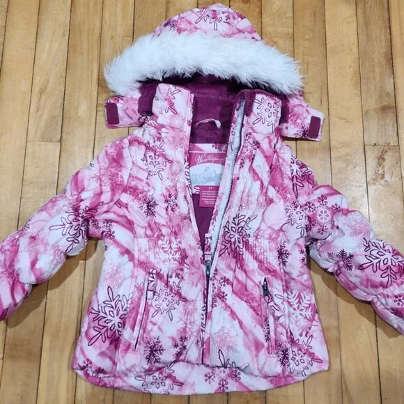 Snow Suit 2 Piece- Weatherproof 2T- Girls Toddler - Picture 2 of 4